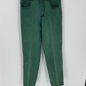 Vintage Original Jeanjer Women’s Jeans Green High Rise Denim Size 11/12 J6